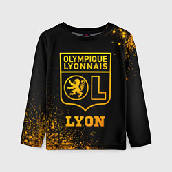 Лонгслив детский Lyon - gold gradient, цвет: 3D-принт