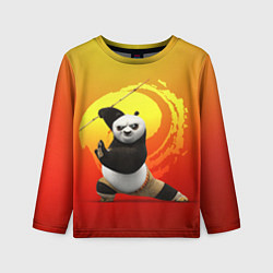 Лонгслив детский Мастер По - Кунг-фу панда, цвет: 3D-принт