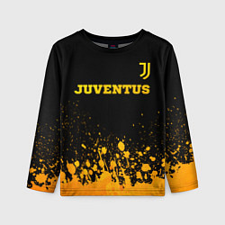 Лонгслив детский Juventus - gold gradient посередине, цвет: 3D-принт