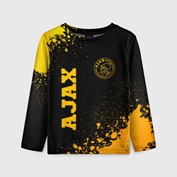 Детский лонгслив Ajax - gold gradient вертикально