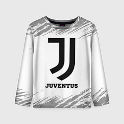 Лонгслив детский Juventus sport на светлом фоне, цвет: 3D-принт