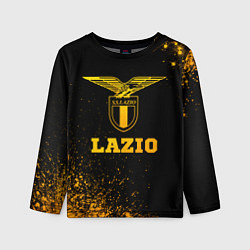 Лонгслив детский Lazio - gold gradient, цвет: 3D-принт