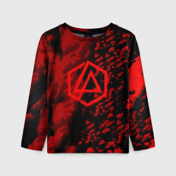 Лонгслив детский Linkin park red logo, цвет: 3D-принт