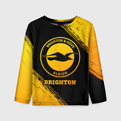 Лонгслив детский Brighton - gold gradient, цвет: 3D-принт