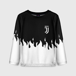 Лонгслив детский Juventus fire, цвет: 3D-принт