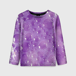 Детский лонгслив Фиолетовая пена