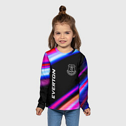 Лонгслив детский Everton speed game lights, цвет: 3D-принт — фото 2