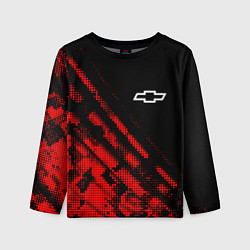 Детский лонгслив Chevrolet sport grunge