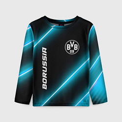 Лонгслив детский Borussia неоновые лампы, цвет: 3D-принт