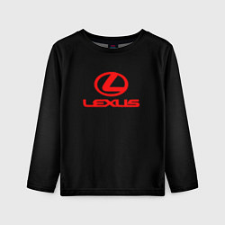 Лонгслив детский Lexus red logo, цвет: 3D-принт