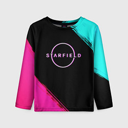 Лонгслив детский Starfield neon, цвет: 3D-принт