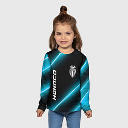 Лонгслив детский Monaco неоновые лампы, цвет: 3D-принт — фото 2