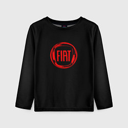 Лонгслив детский FIAT logo red, цвет: 3D-принт