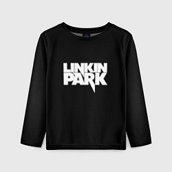 Лонгслив детский Lnkin park logo white, цвет: 3D-принт