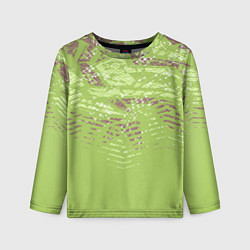 Лонгслив детский Крокодила кожа абстракция, цвет: 3D-принт