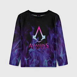 Лонгслив детский Assassins Creed flame, цвет: 3D-принт