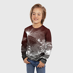 Лонгслив детский Клыкастая акула, цвет: 3D-принт — фото 2