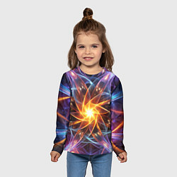 Лонгслив детский Закрученная абстракция, цвет: 3D-принт — фото 2