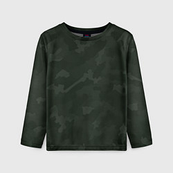 Лонгслив детский Камуфляж тёмный, цвет: 3D-принт