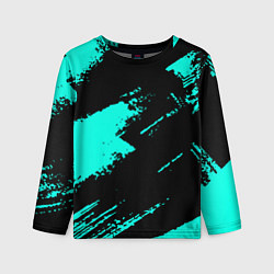 Лонгслив детский Неоновые краски текстура, цвет: 3D-принт