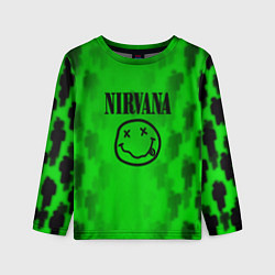 Лонгслив детский Nirvana x Billie, цвет: 3D-принт