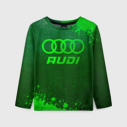 Лонгслив детский Audi - green gradient, цвет: 3D-принт