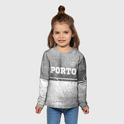 Лонгслив детский Porto - grey gradient посередине, цвет: 3D-принт — фото 2