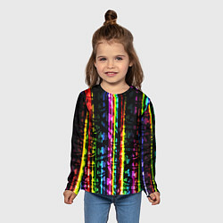 Лонгслив детский Marshmello градиент, цвет: 3D-принт — фото 2