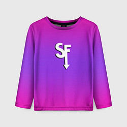 Лонгслив детский Sally Face neon gradient, цвет: 3D-принт