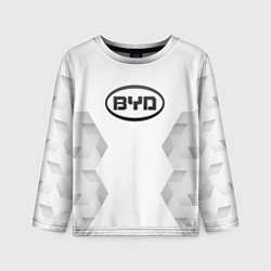 Лонгслив детский BYD white poly, цвет: 3D-принт