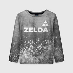 Лонгслив детский Zelda - grey gradient посередине, цвет: 3D-принт