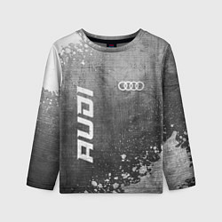 Лонгслив детский Audi - grey gradient вертикально, цвет: 3D-принт