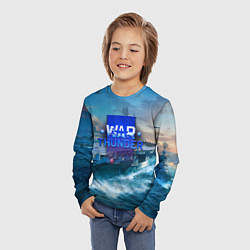 Лонгслив детский War Thunder ship, цвет: 3D-принт — фото 2