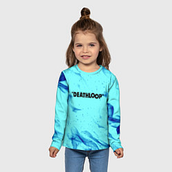Лонгслив детский Deathloop neon flame, цвет: 3D-принт — фото 2