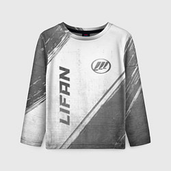 Лонгслив детский Lifan - white gradient вертикально, цвет: 3D-принт
