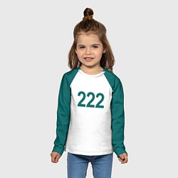 Лонгслив детский Игра в кальмара 222, цвет: 3D-принт — фото 2