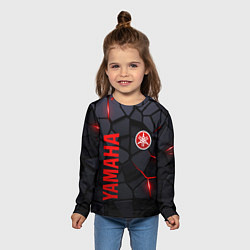 Лонгслив детский Yamaha - плиты с эффектом свечения, цвет: 3D-принт — фото 2