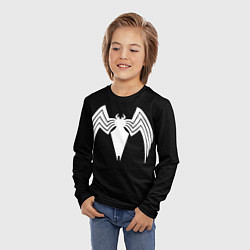 Лонгслив детский Venom - spider logo, цвет: 3D-принт — фото 2