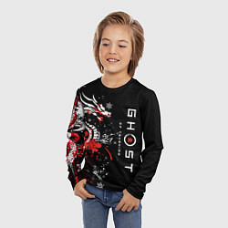 Лонгслив детский Ghost of Tsushima - snowflakesv, цвет: 3D-принт — фото 2