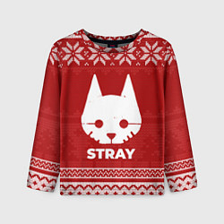 Лонгслив детский Новогодний Stray, цвет: 3D-принт