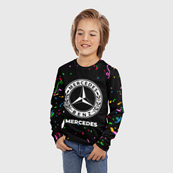 Лонгслив детский Mercedes конфети, цвет: 3D-принт — фото 2