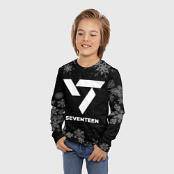 Лонгслив детский Снежный Seventeen, цвет: 3D-принт — фото 2