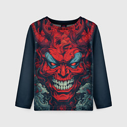 Лонгслив детский Red demon Oni, цвет: 3D-принт