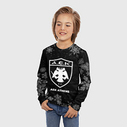 Лонгслив детский Снежный AEK Athens, цвет: 3D-принт — фото 2
