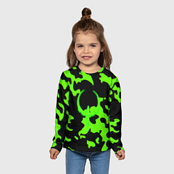 Лонгслив детский Quake camo, цвет: 3D-принт — фото 2
