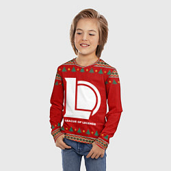 Лонгслив детский League of Legends new year, цвет: 3D-принт — фото 2