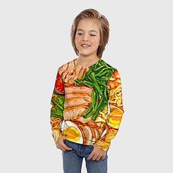 Лонгслив детский Суп рамен, цвет: 3D-принт — фото 2