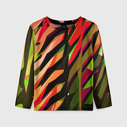 Лонгслив детский Красно-чёрная абстракция, цвет: 3D-принт