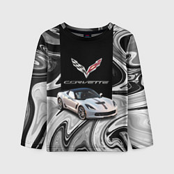Лонгслив детский Chevrolet Corvette - motorsport racing team, цвет: 3D-принт