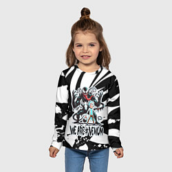 Лонгслив детский Rick Sanchez - we are Venom meme, цвет: 3D-принт — фото 2